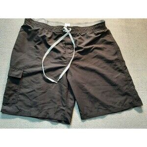 Merona Classic Black Board Shorts Swim Trunks Men’s Size XL
